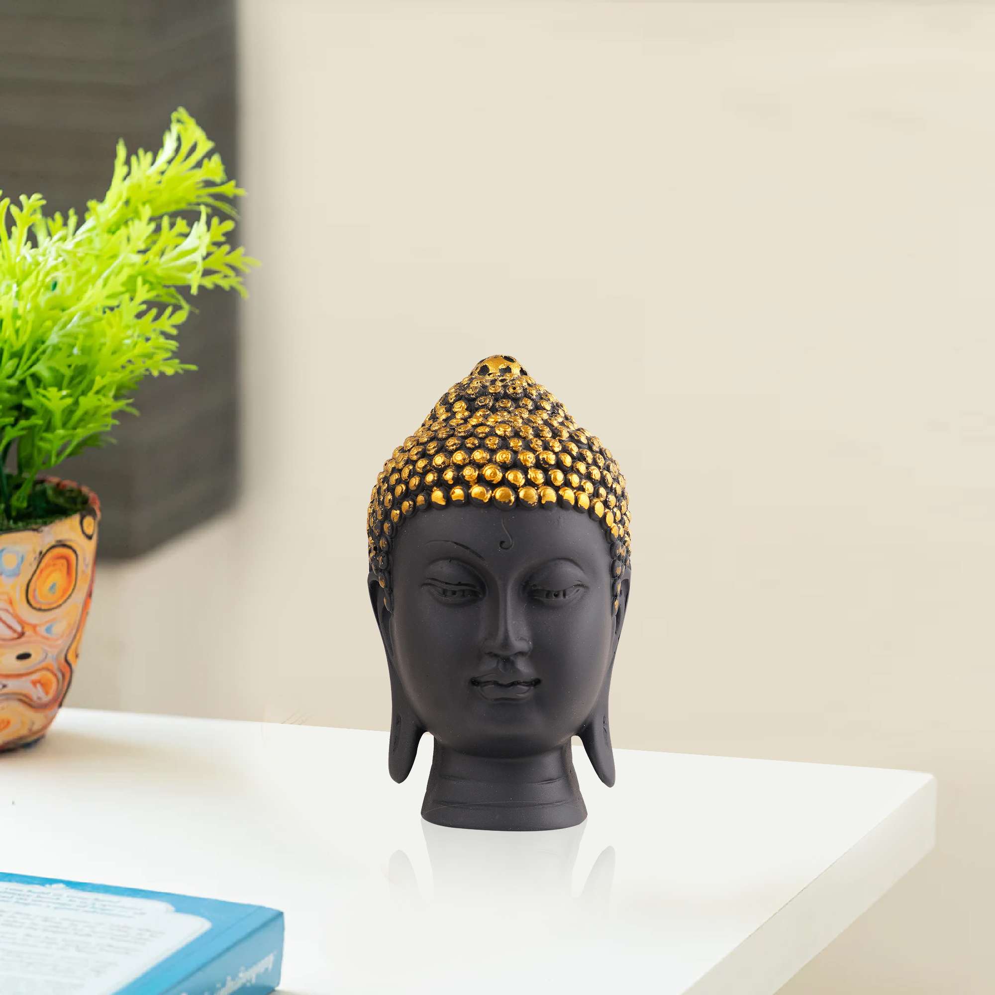 Buddha Idol Statue Showpiece Gift Gifting Item Polystone Home Decor Decoration